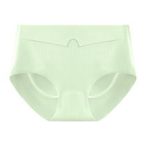 Catman Womens Seamless Underwear 2024 New Girls Medium High Waist Large Size Briefs Belly Control Summer Ice Silk Thin Style