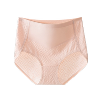 Catman Pure Cotton Underwear Womens 2024 New High Elasticity Seamless Fashion Jacquard Breathable High Waist Large Size Womens Briefs