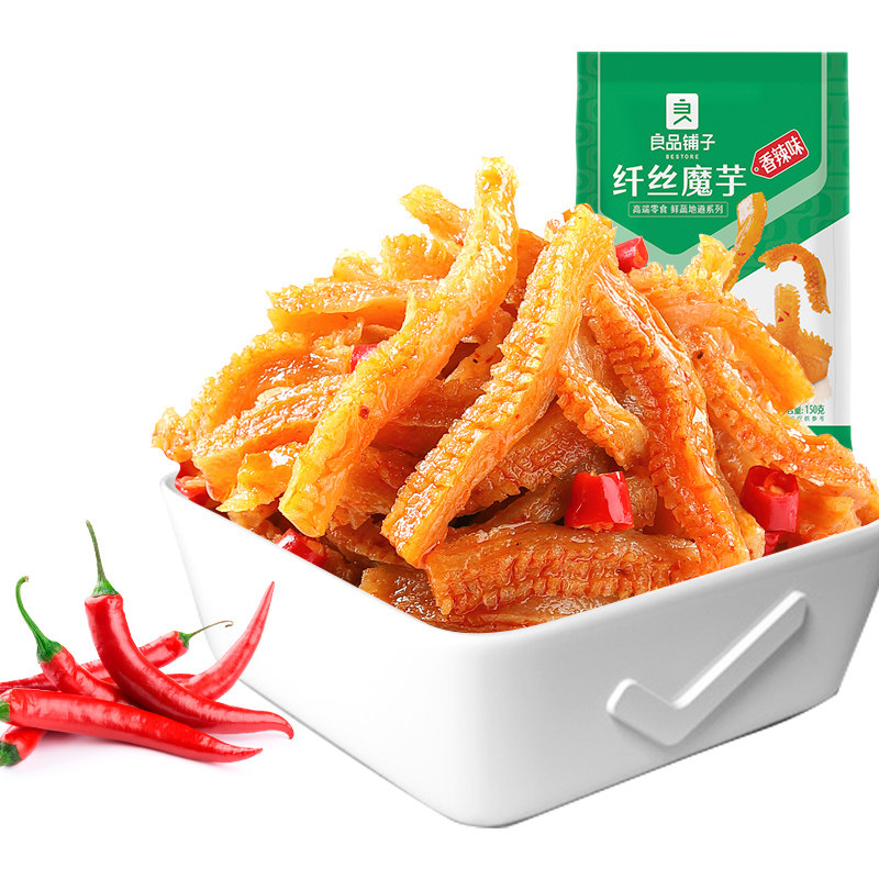 BESTORE konjac cool and spicy vegetarian belly konjac 150gx1 bag spicy strip flavor small package casual snacks