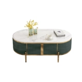 Гонконг -стиль легкий роскошный мраморный журнальный столик для телевизионного столика Сочетание шкафа после современного минималистичного размера.