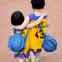 New portable 6 - 12 year old boys and girls basketball bag 5 - 6 - 7 special football training pack single shoulder backpack