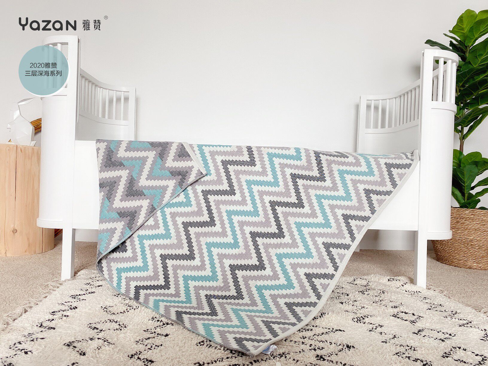 Yazan gauze mat, bed sheet, bath towel, new summer breathable middle-aged quilt, cotton bed sheet, machine washable multifunctional blanket