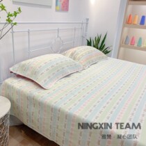 Yazan Coarse Cloth Bed Mat Cool Mat Spring Summer Washable Thickened Pure Cotton Mat two sides with a foldable gauze sheet
