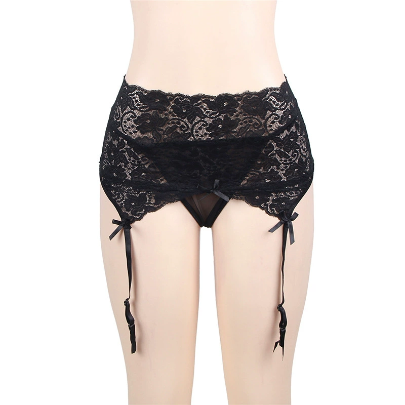 Chất béo cô gái chất béo MM sexy ren garter XL đồ lót bộ người phụ nữ béo đồ lót garter cao eo sling bộ đồ lót