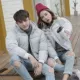 男 冬装 版 lỏng xu hướng đẹp trai dày yêu thích bf Áo khoác cotton nam phong cách Harajuku áo khoác kaki nam