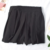 65X12916 day single Summer new womens Korean version of elastic high waist loose slim fashion casual wide leg shorts