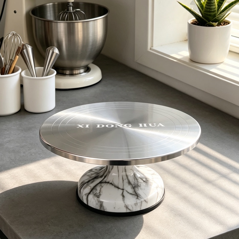 Xidonghua High-Quality Aluminum Alloy Hard Film Decorating Table, Professional Commercial One-Cut Decorating Table Tool, Baking Turntable Xidonghua High-Quality Aluminum Alloy Hard Film Decorating Table, Professional Commercial One-Cut Decorating Table Tool, Baking Turntable
