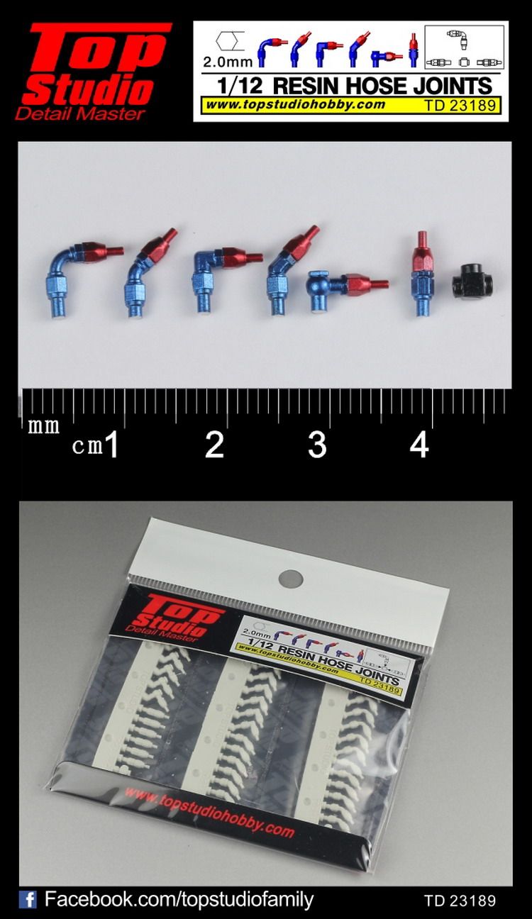 TopStudio model renovation piece 1 12 model special 2 0mm resin pipeline joint TD23189 -Taobao