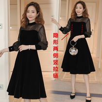 Breast-feeding dress fashion out hot mother Spring Autumn bottom dress tide mother postpartum lactation feeding clothes autumn