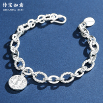999 sterling silver bracelet girls girlfriends summer 2022 new four-leaf clover couple silver bracelet jewelry birthday gift