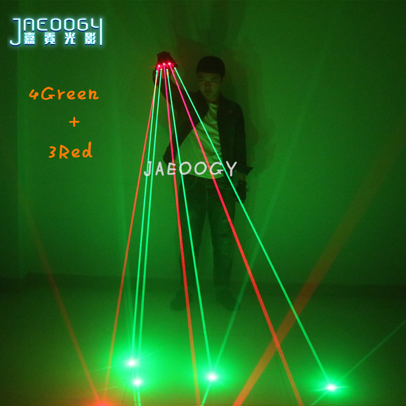 Customize green laser laser glove Iron Man luminous red led gloves Annual Meeting Stage Performance Props Tide-Taobao