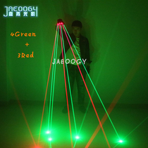Customized Green Laser Gloves Iron Man Luminous Red led Gloves Annual Meeting Stage Show Props Tide