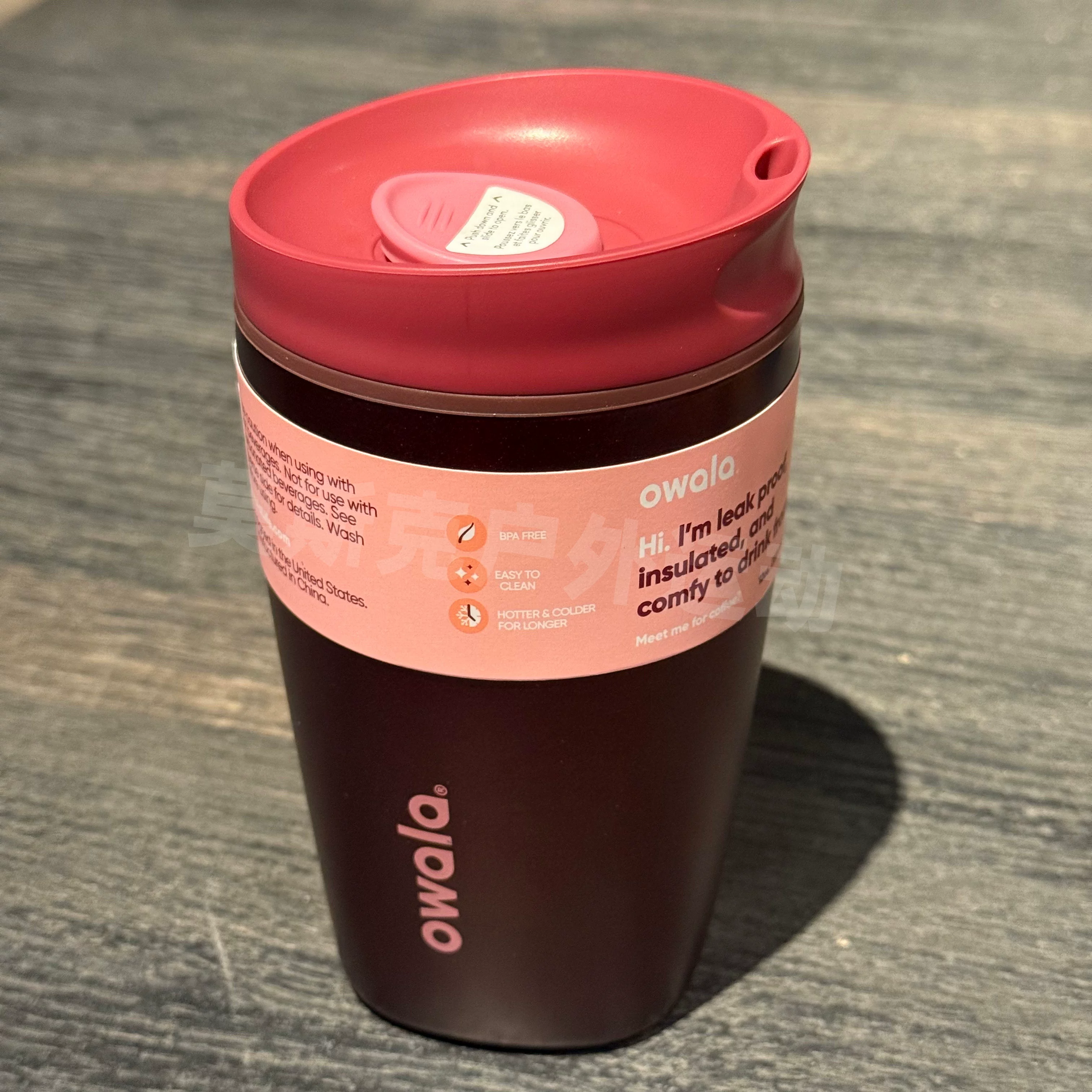 Кружка-термос Owala Smoothsip Slider 12OZ/20OZ, спортивная чашка для воды, кружка для автомобиля, кружка для кофе
