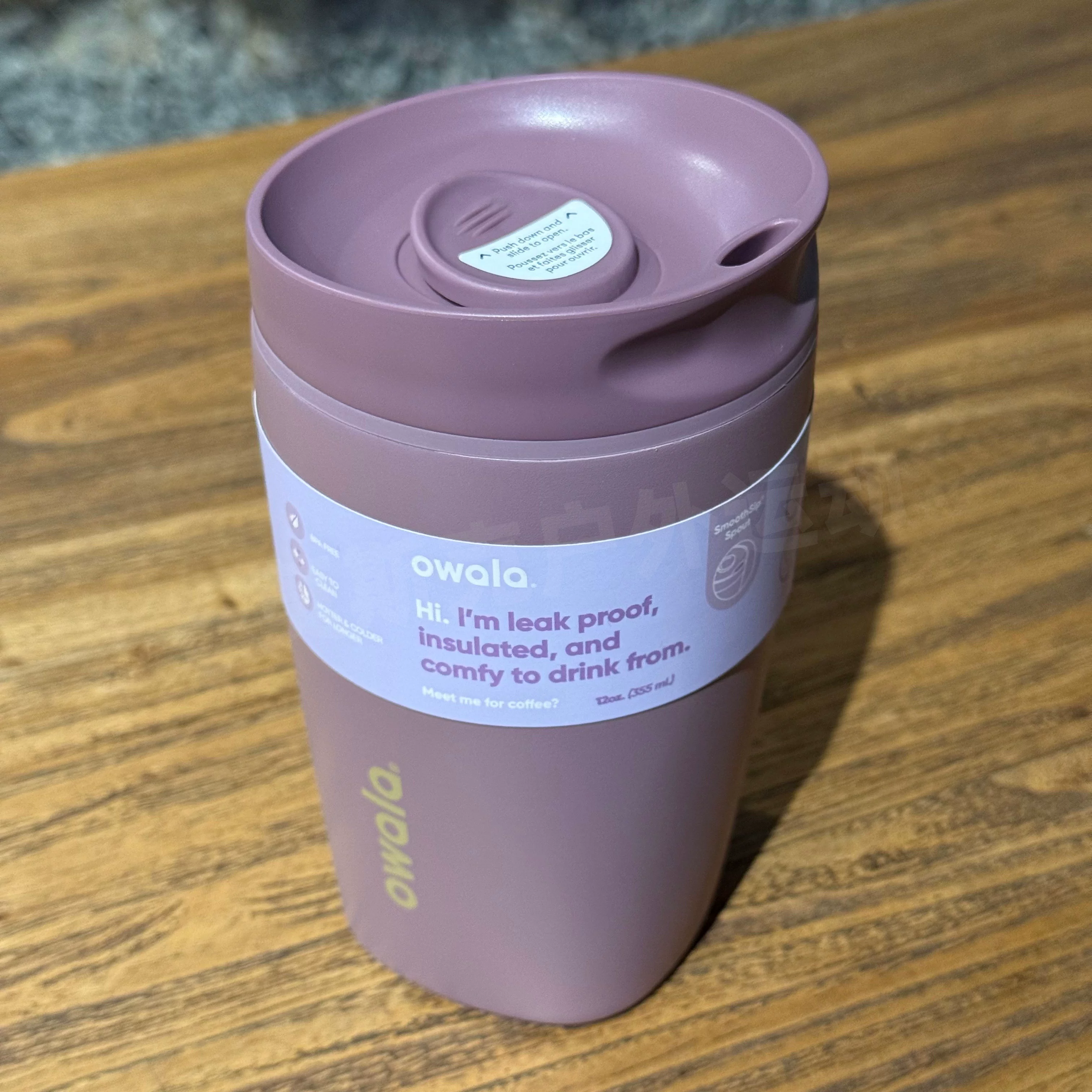 Кружка-термос Owala Smoothsip Slider 12OZ/20OZ, спортивная чашка для воды, кружка для автомобиля, кружка для кофе