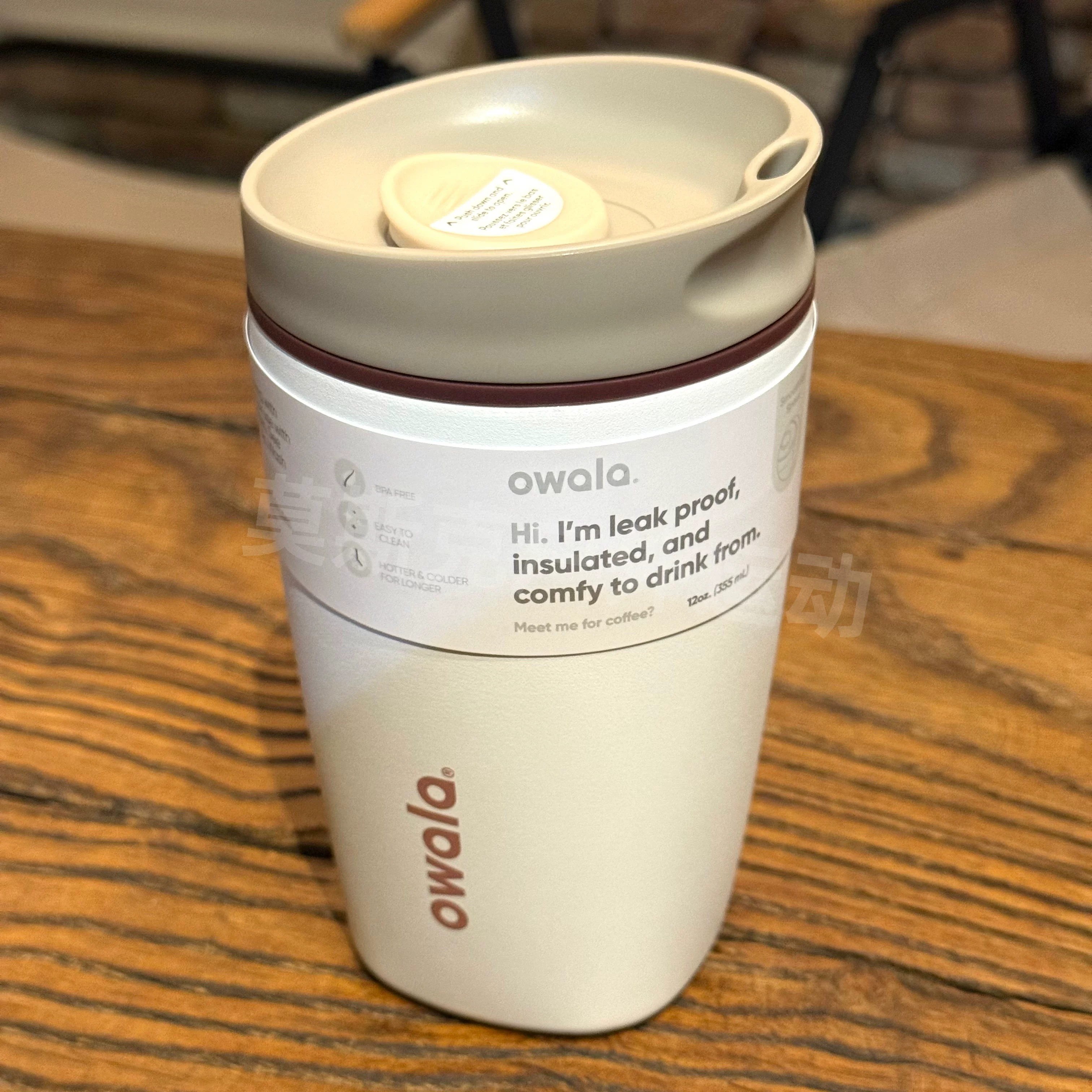 Кружка-термос Owala Smoothsip Slider 12OZ/20OZ, спортивная чашка для воды, кружка для автомобиля, кружка для кофе