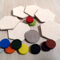  Board game station HIVE wooden pieces Self-service DIY insect chess insect attack and defense strategy game customization