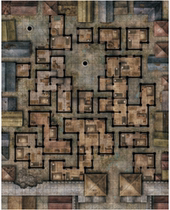 Board game Post Pathfinder Mat Slum pioneers Slum district A board] running group War chess customization