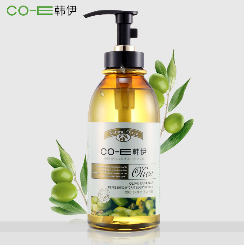 (Pending) Korean Iolive olive Shu Shuang Water moisturizing body lotion 450ml deep clean and soft and smooth body lotion