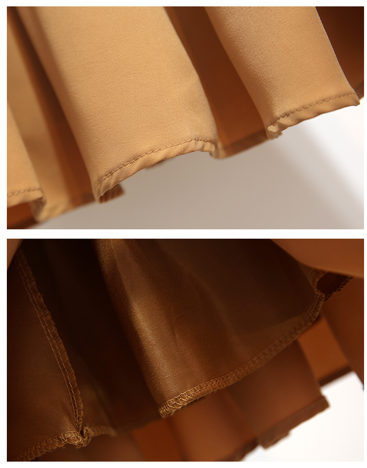 VK旗艦店 韓國風蝴蝶結裝飾百褶套裝長袖裙裝