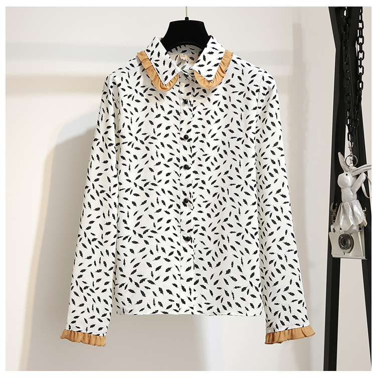 VK旗艦店 韓國風甜美雪紡衫百褶裙套裝長袖裙裝