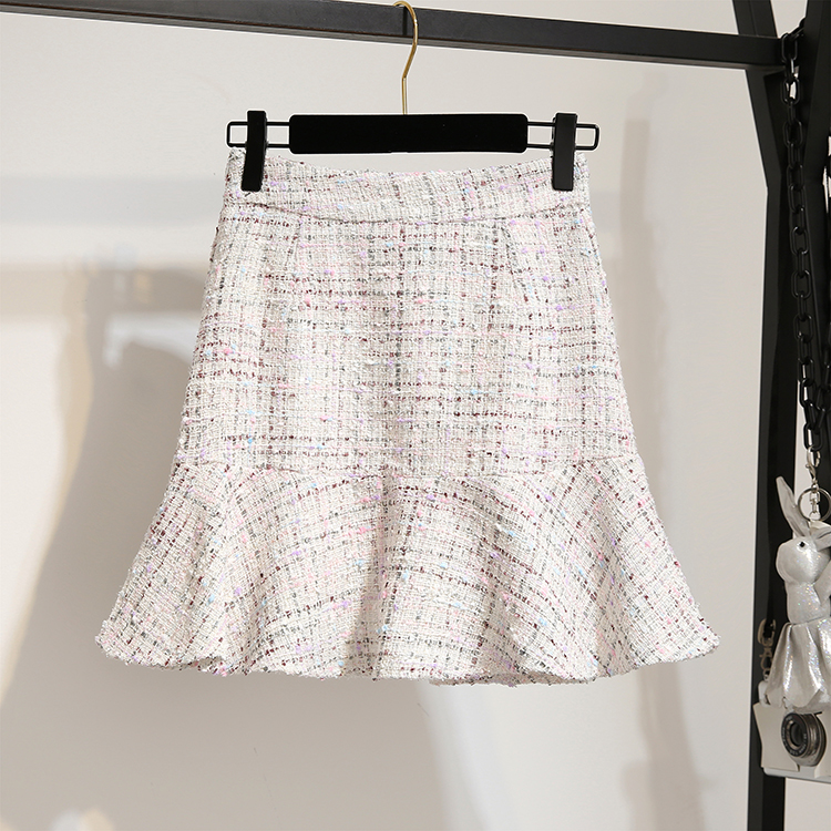 VK旗艦店 韓系蕾絲衫名媛魚尾半身裙套裝長袖裙裝