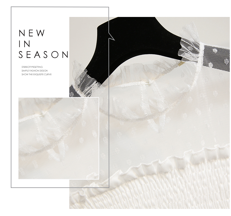 VK旗艦店 韓系復古超仙收腰立領蛋糕裙短袖洋裝