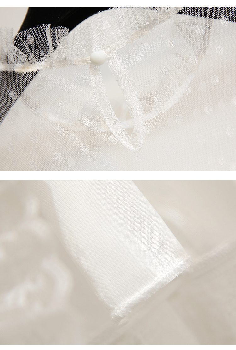 VK旗艦店 韓系復古超仙收腰立領蛋糕裙短袖洋裝