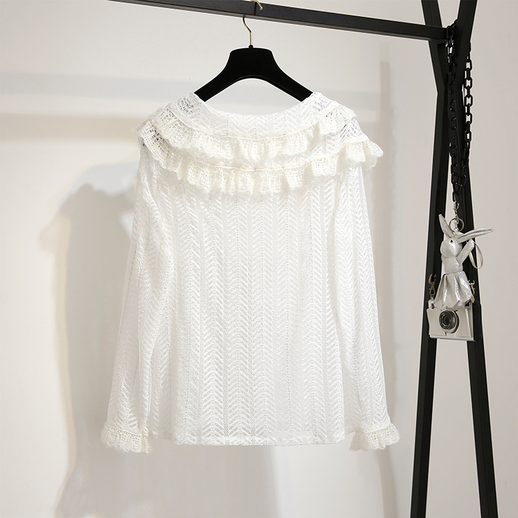 VK旗艦店 韓系蕾絲衫名媛魚尾半身裙套裝長袖裙裝