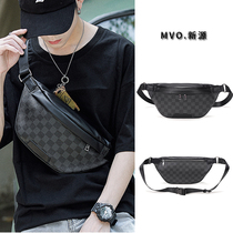 Trend chest men simple casual single shoulder bag fashion plate pocket pocket star skinny bag bag