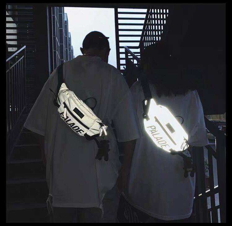 Diagonal Satchel Tide Card Sport Small Scapegoat Woman Men's Chest Bag Reflective Single Shoulder Bag Hip Hop Personality Student Purse