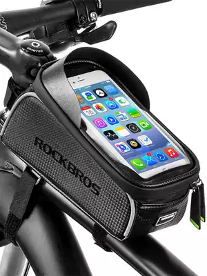 Locke brothers bicycle bag front beam bag upper tube front bag riding mobile phone bag waterproof saddle bag mountain bike accessories