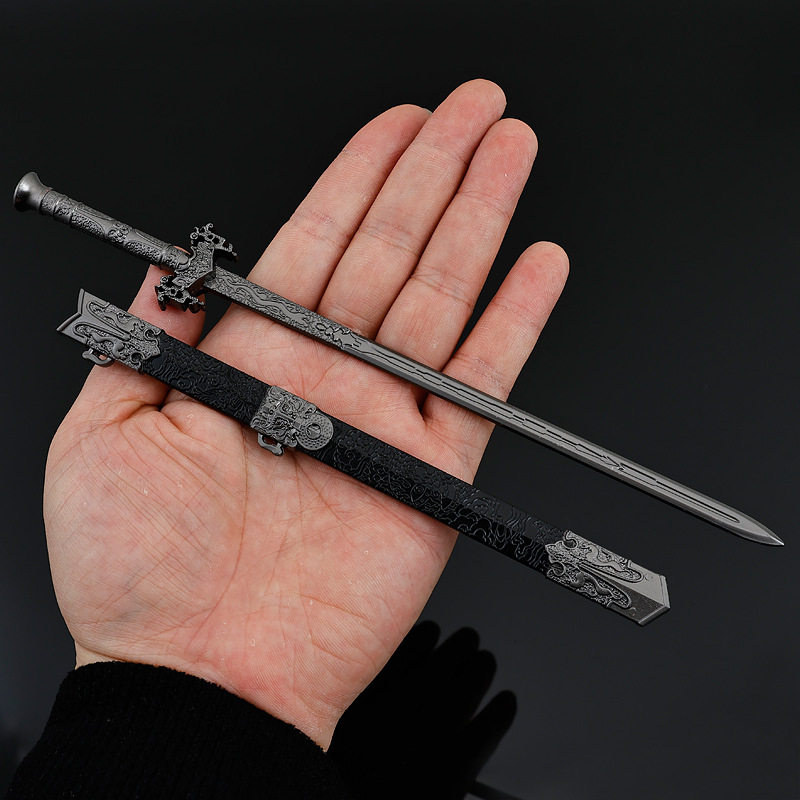 古代名剑武器模型工艺品摆件太宗剑22CM带鞘全金属工艺品玩具礼物_游戏_淘宝游戏网