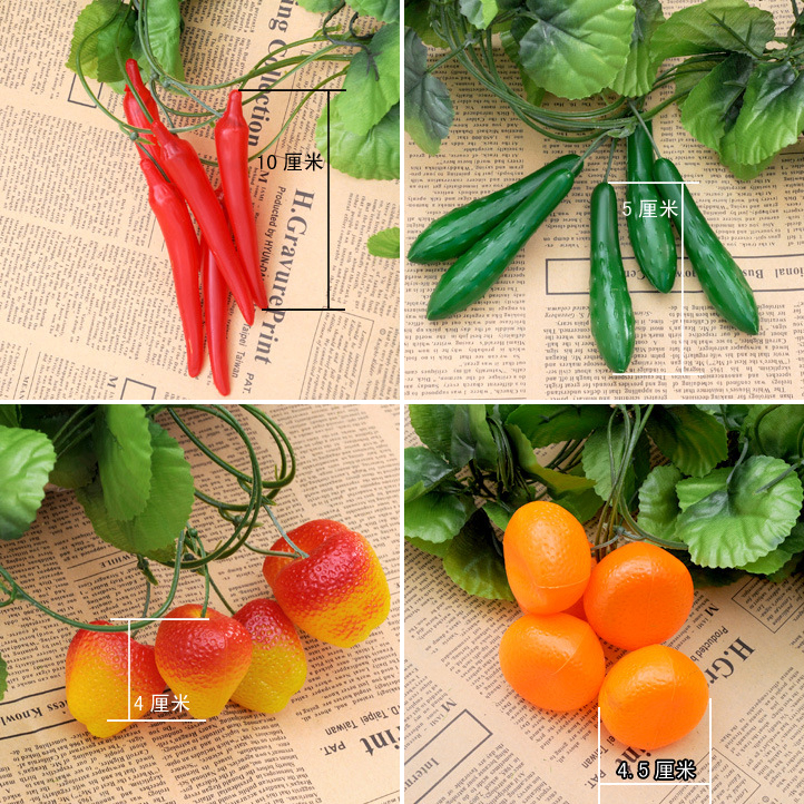 仿真水果蔬菜藤条花藤藤蔓葡萄塑料假花客厅栅顶饭店管道吊顶装饰