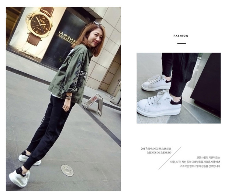 Mùa xuân và mùa thu mô hình kích thước lớn quần thể thao nữ chất béo mm2018 new loose cao eo hậu cung quần chín điểm giản dị cà rốt quần mùa hè quần suông ống rộng nữ