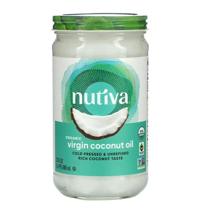 Nutiva, Organic Coconut Oil, Virgin, 23 Fl oz (680 ml)