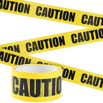 CAUTION Halloween warning glue-free warning tape safety isolation warning tape decoration event bar