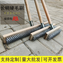 618 large promotion kitchen courtyard cleaning brush decontamination brush head floor brush wire brush wire brush rust removal brush long handle wire brush