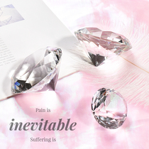 ins Colorful big diamond laser crystal photo props Nail art makeup skin care products transparent photography props ornaments