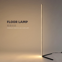 Minimalist line floor lamp Colorful creative photo Nordic sofa corner Bedroom bedside lamp Living room atmosphere lamp