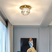 Crystal aisle light Luxury modern simple Nordic Balcony Household household open-mounted entrance light Corridor light Downlight