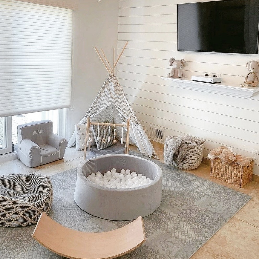 ins exploits children marine ball dry pool baby indoor play fence Popo pool Nordic wind shooting props