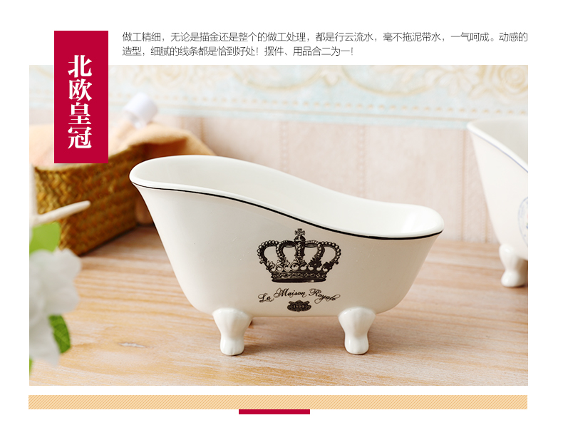 The Soap box ins Nordic drop creative move and lovely bathroom ceramic Soap dish Soap box of toilet Soap holder