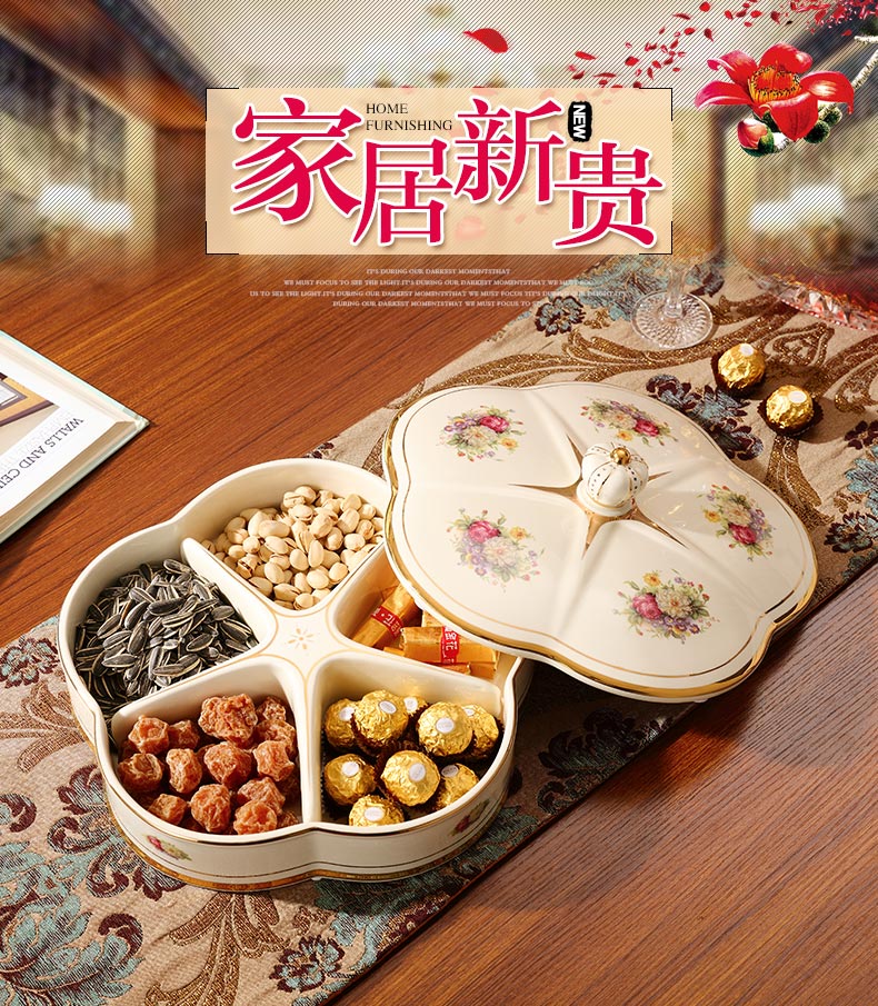 European fruit bowl creative I sitting room tea table household compote ceramic handicraft furnishing articles new room decoration