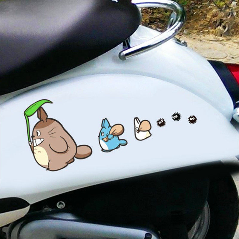 Electric Vehicle Reflective Patch Small Bull Tortoise King Cartoon Cling Film Electric Bodywork Applia Adornment Individuality Waterproof Shade