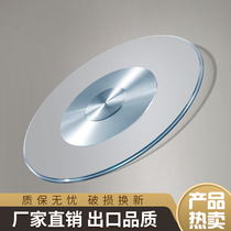 Tempered Glass Turntable Round Table Swivel Table table with disc Home Manual Round Large Table Dining Table Base
