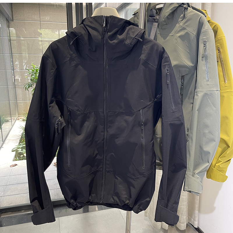 Niaobt Alternative Ept Waterproof Breathable Fabric Underarm Zipper Unisex Hardshell Jacket
