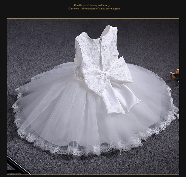 Váy trắng công chúa váy fluffy váy mẫu giáo hợp xướng nhảy múa trang phục khiêu vũ mùa hè trang phục trẻ em ngày - Trang phục áo len bé gái
