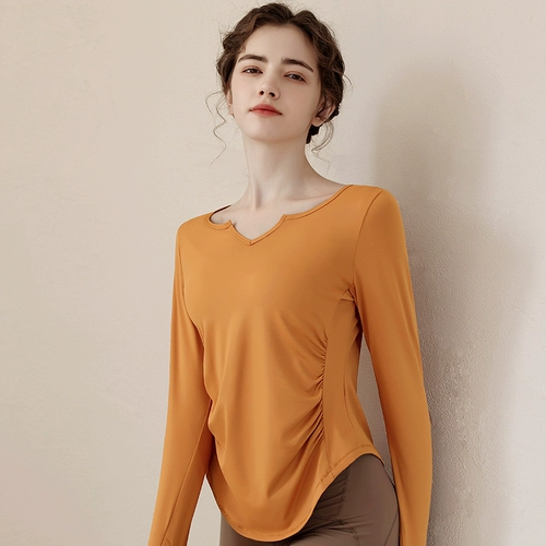 Быстросохнущая одежда для йоги, спортивная форма для спортзала, футболка для тренировок, утепленный лонгслив, для бега