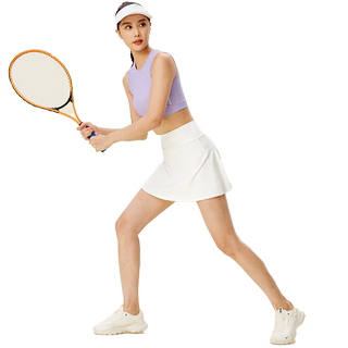 悦步网球裙女防走光半身裙跑步运动短裙羽毛球训练速干健身小A裙