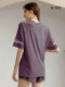 Сиреневый, короткий рукав